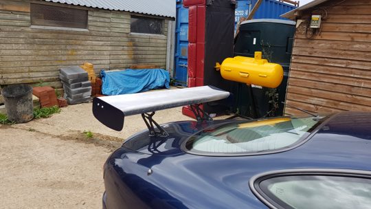 Jaguar rear wing machining
